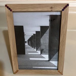 5x7 wooden crystal picture frame